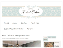 Tablet Screenshot of favoritepaintcolorsblog.com